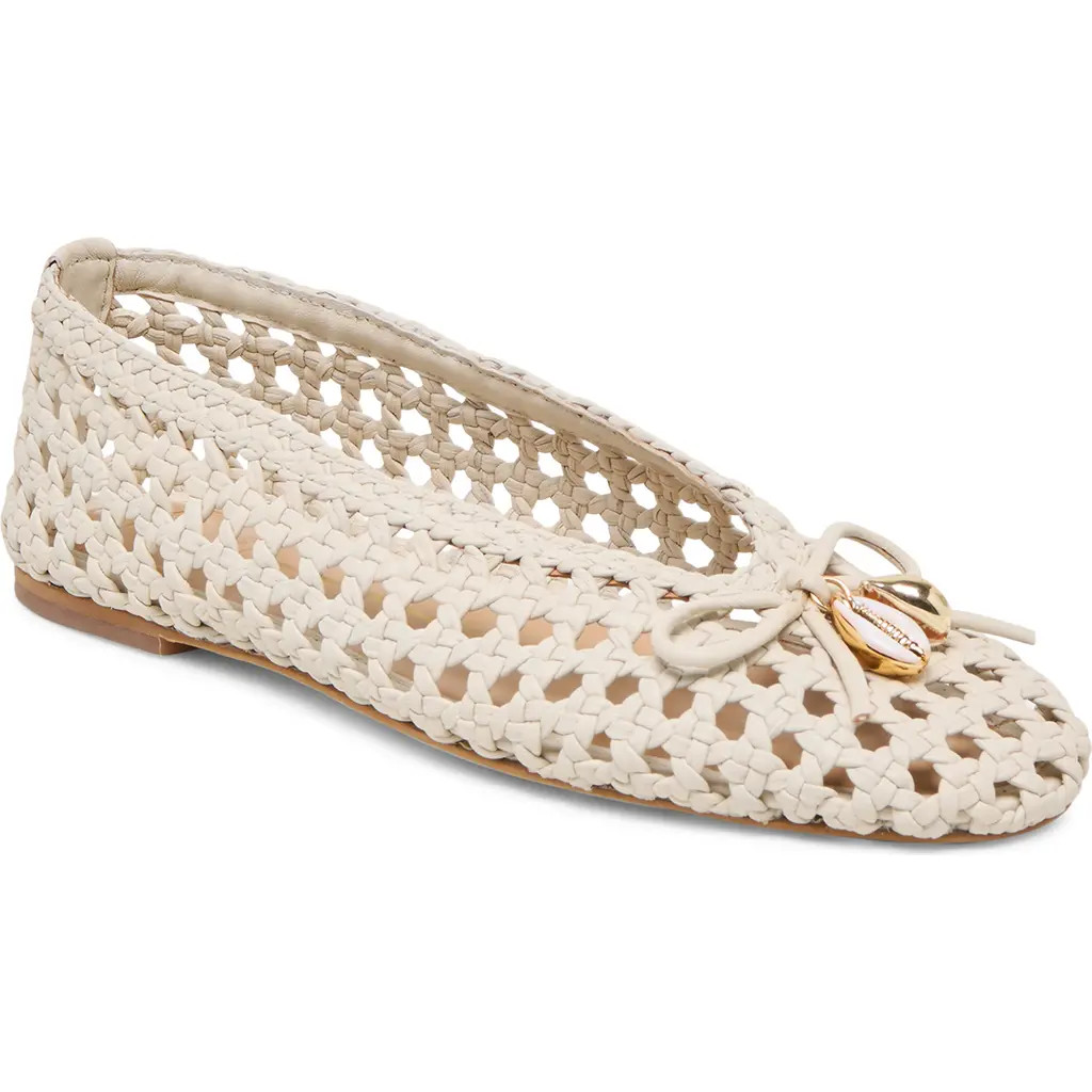Dolce Vita Cason Woven Ballet Flat in Ivory Woven Leather at Nordstrom, Size 11 | Nordstrom