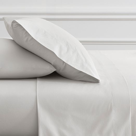 Organic Washed Cotton Percale Sheet Set | West Elm (US)