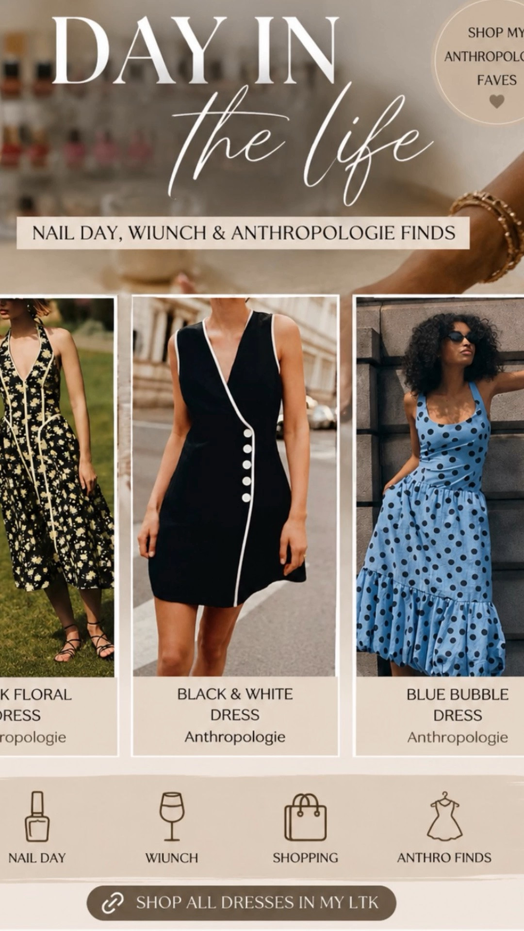 Cute nails, a little lunch and Wine 🍷, and Anthropologie dresses? Yeah… that sounds like self-care to me 😭✨

Lately I’ve been loving elevated summer pieces that still feel effortless, flowy maxi dresses, feminine silhouettes, pretty prints, and easy outfits that make you feel instantly put together.

Linking all the Anthropologie dresses and summer finds from this video in my LTK 🫶🏾

#AnthropologieStyle #SummerStyle #CoolMomStyle #EffortlessStyle

#LTKdayinmylife #LTKmomlife #LTKstorytime