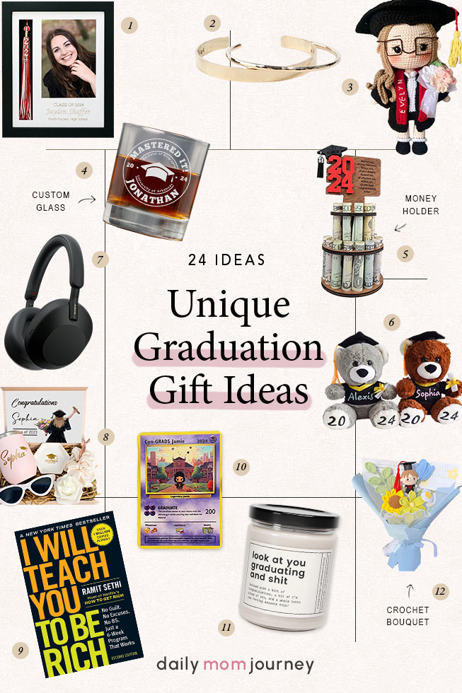 Say congrats in style! 🎓🥂 Whether they’re heading to college, starting a new job, or chasing their dreams, these graduation gifts will set them up for success! Which one would your grad love? 🎁✨ Browse all 24+ ideas here 👉 https://dailymomjourney.com/graduation-gift-ideas/ #Graduation2024 #GiftGuide #GradGiftIdeas 

 #LTKParties #LTKFamily