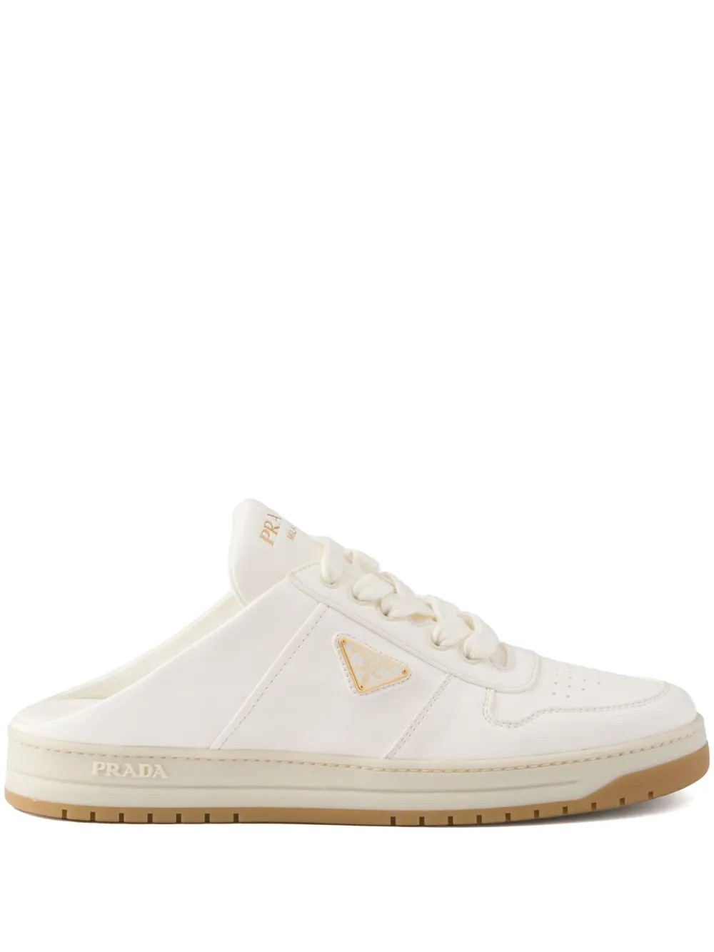 Prada nappa leather sneaker mules - Neutrals | Farfetch Global