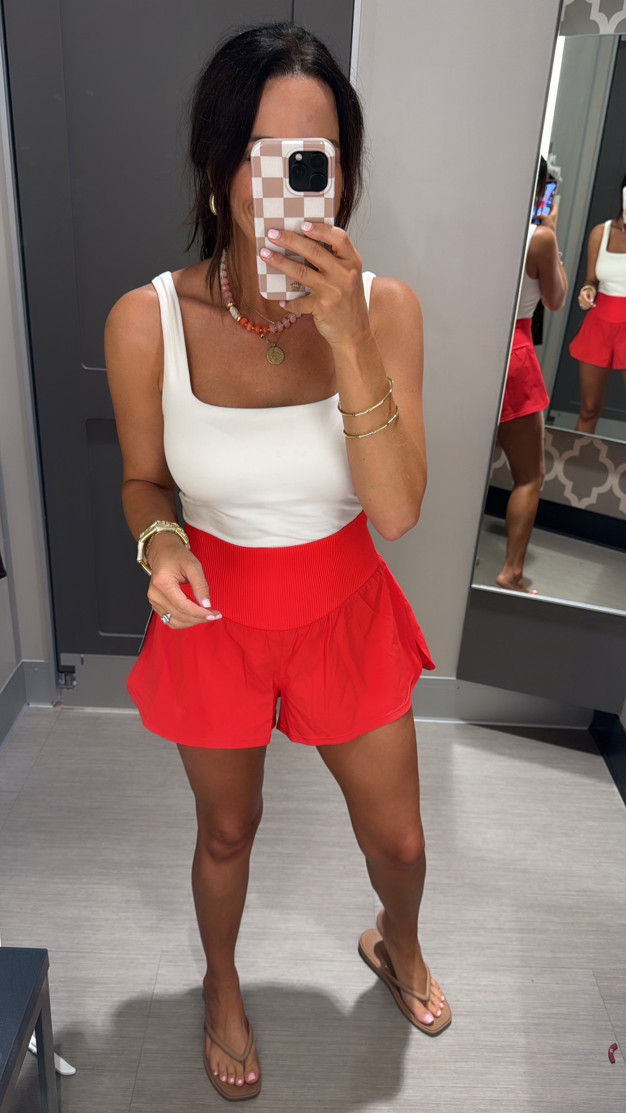 Wearing a medium in the top and bottoms! 
Target red athletic outfitts

#LTKActive #LTKPetite #LTKFindsUnder50