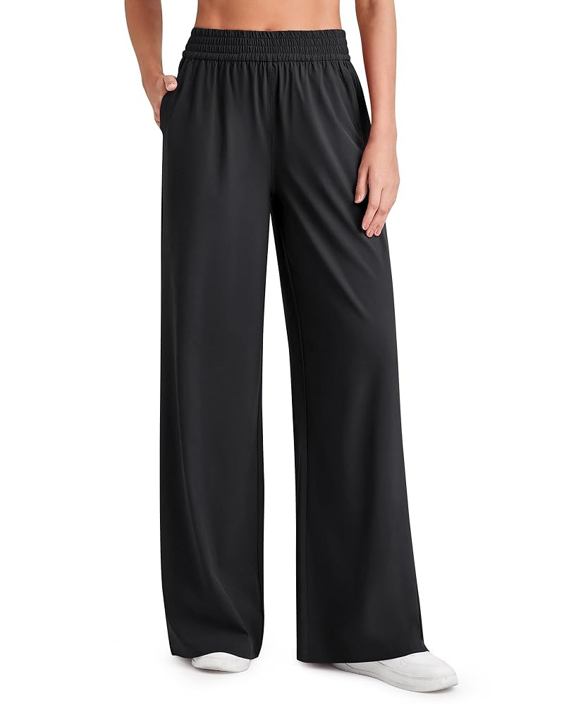 G4Free Lightweight Flowy Wide Leg Pants Women with Pockets Baggy High Waisted Lounge Trousers Sum... | Amazon (US)