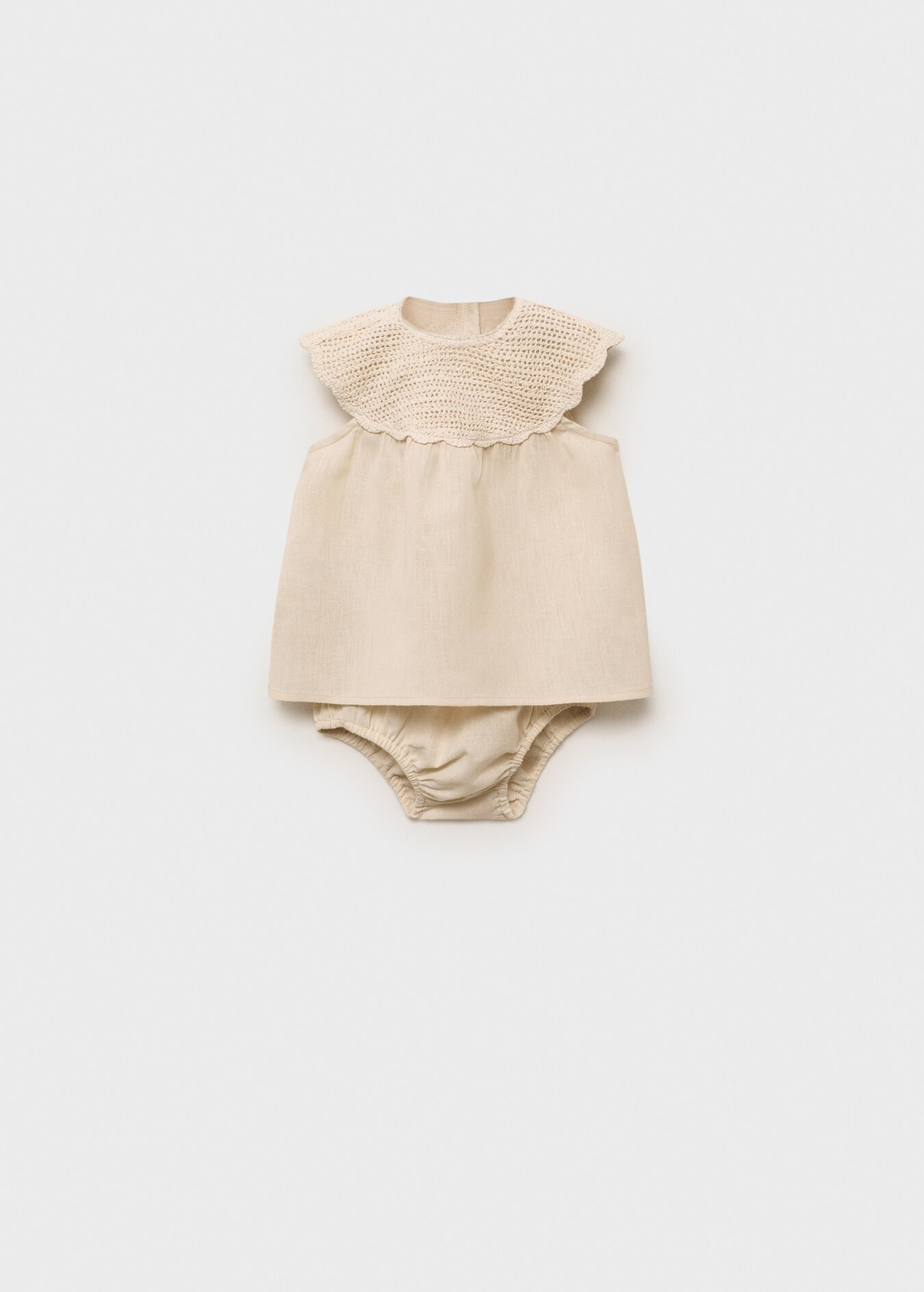 Linen dress and nappy cover - Kids | MANGO USA | Mango (US/MX/AU)