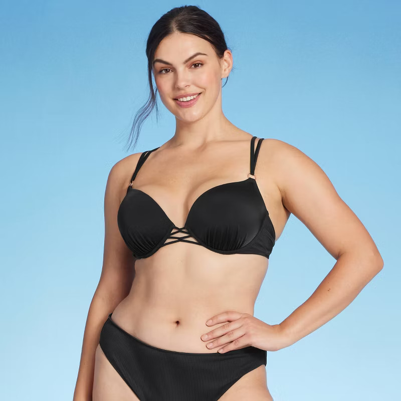Women's Push-Up Double Strap Bikini Top - Shade & Shore™ | Target