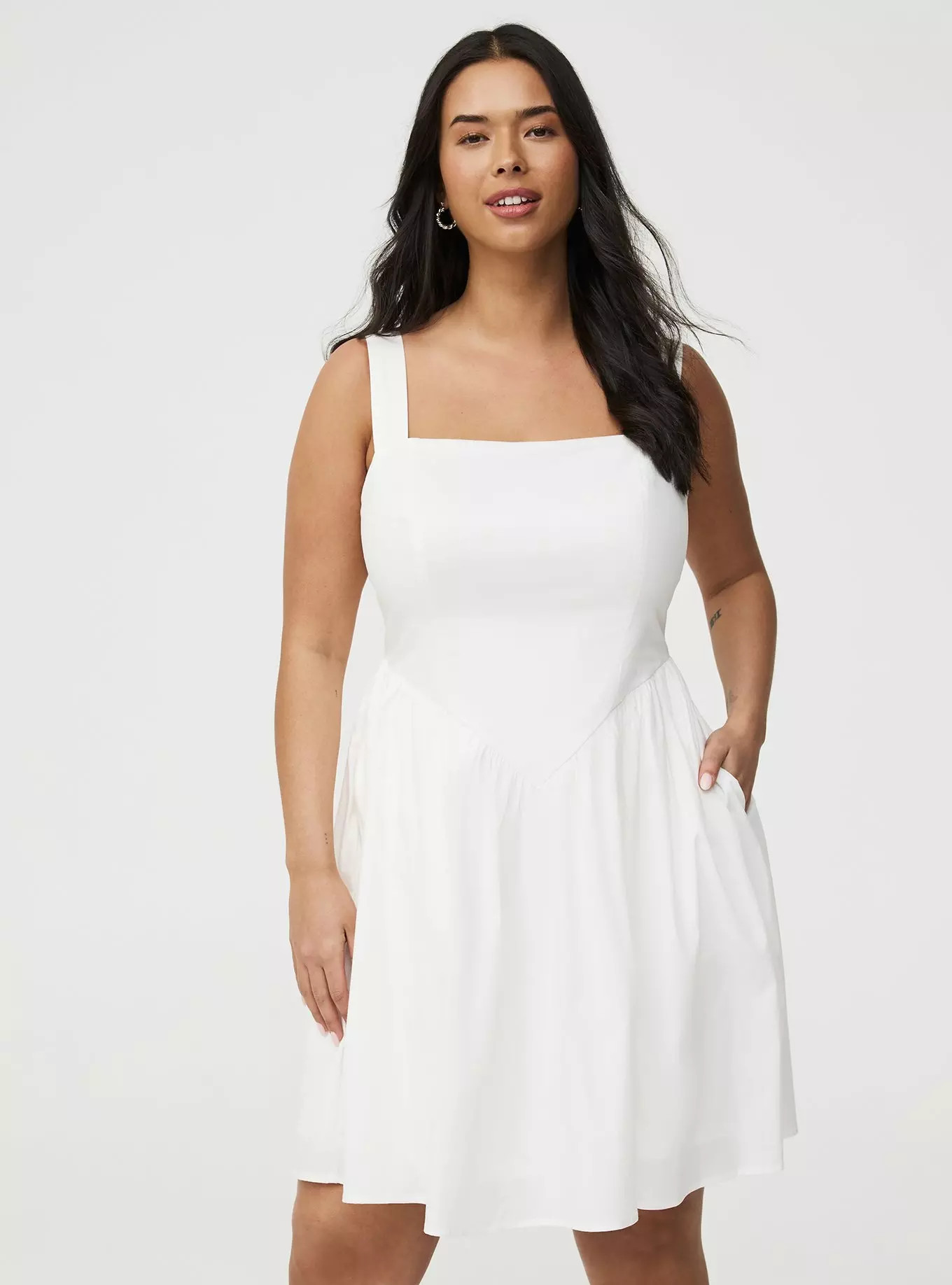 Basque Waist Mini Dress | Torrid (US & Canada)