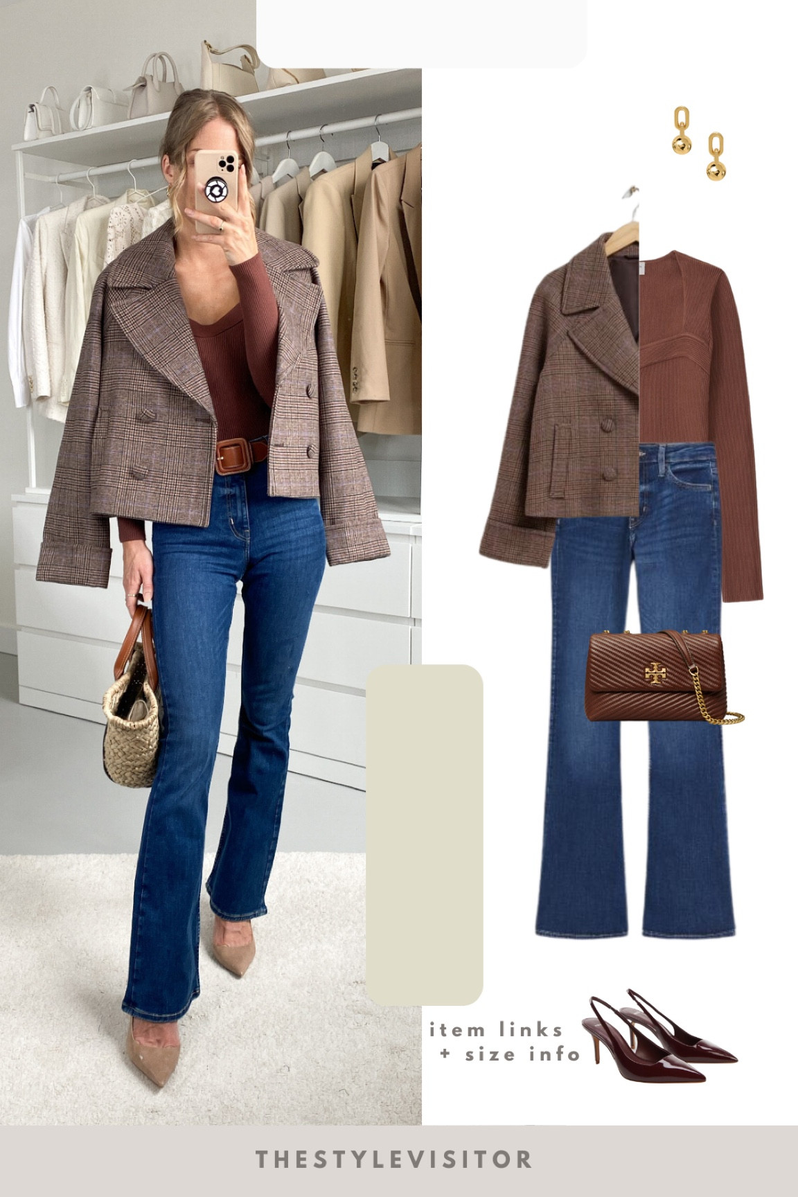 Casual but chic inspo look 🤎 wearing the jeans in size 32, tts. Top in size xs, tts, and jacket in size 34, I would size down if u’re 5’7 and shorter 🙏🏽


Read the size guide /size reviews to pick the right size. Leave a 🖤 to favorite this post and come back later to shop. 

outfit inspiration, summer style, H&M, Abercrombie & Fitch, flared ultra high jeans, Tory Burch, quilted crossbody bag, Anine Bing, ball drop earrings, Mango sling back heels.

#LTKstyletip #LTKeurope #LTKSeasonal