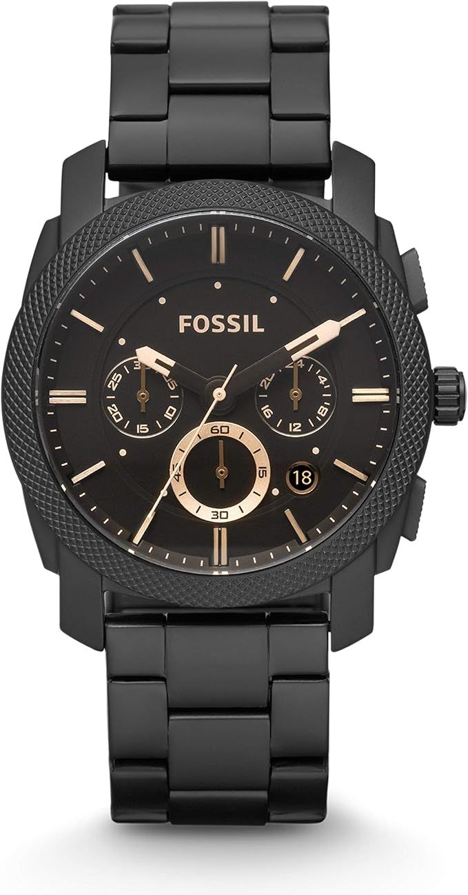 Fossil Men's Machine Stainless Steel Case Quartz Chronograph Watch | Amazon (CA)