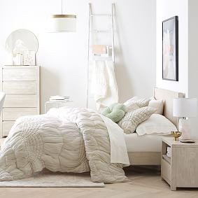 Cream Puff Microfiber Quilt | Pottery Barn Teen