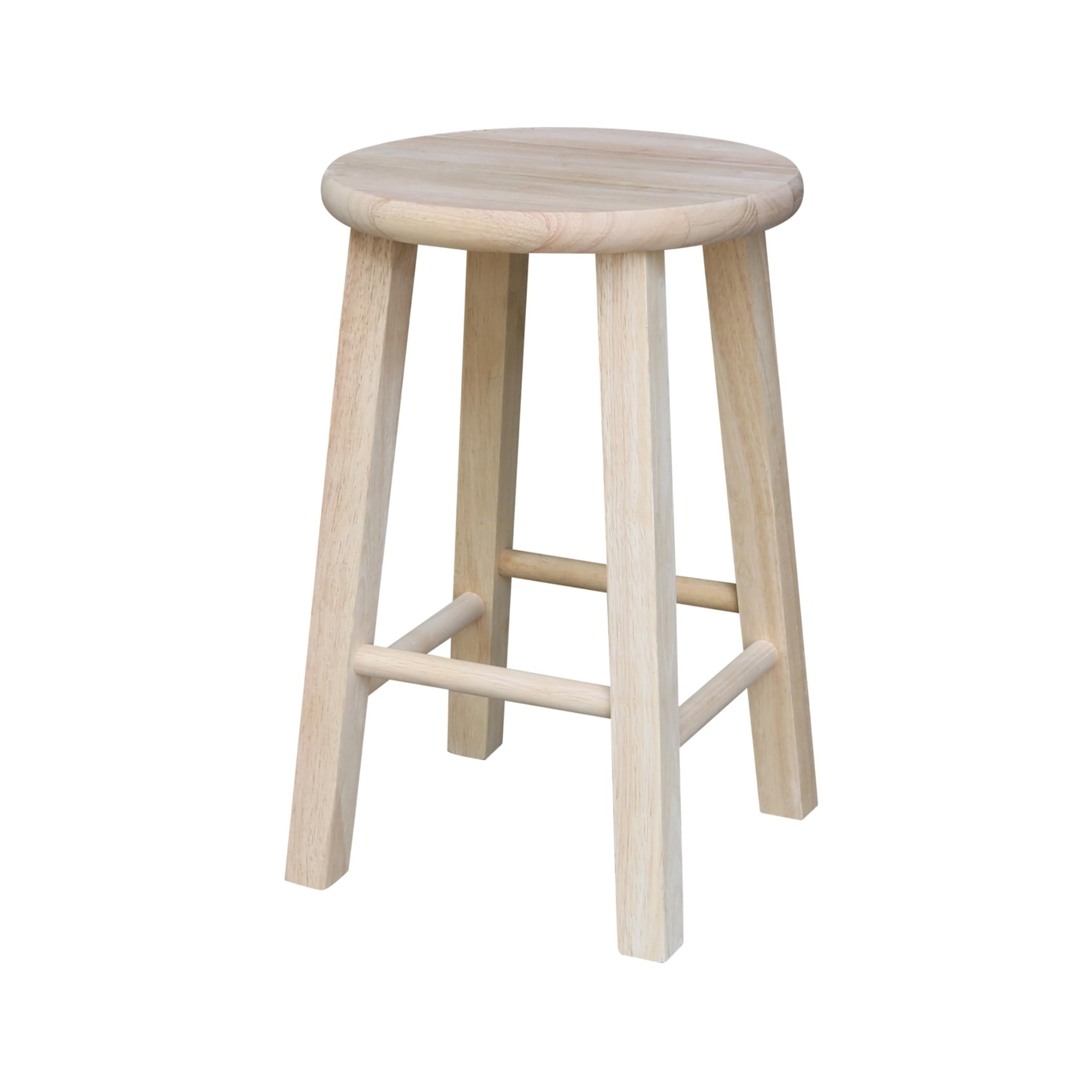 IC International Concepts Round Top Stool, W x 12" D x 18" H 225 lb Wt. Capacity, Kitchen/Dining,... | Amazon (US)
