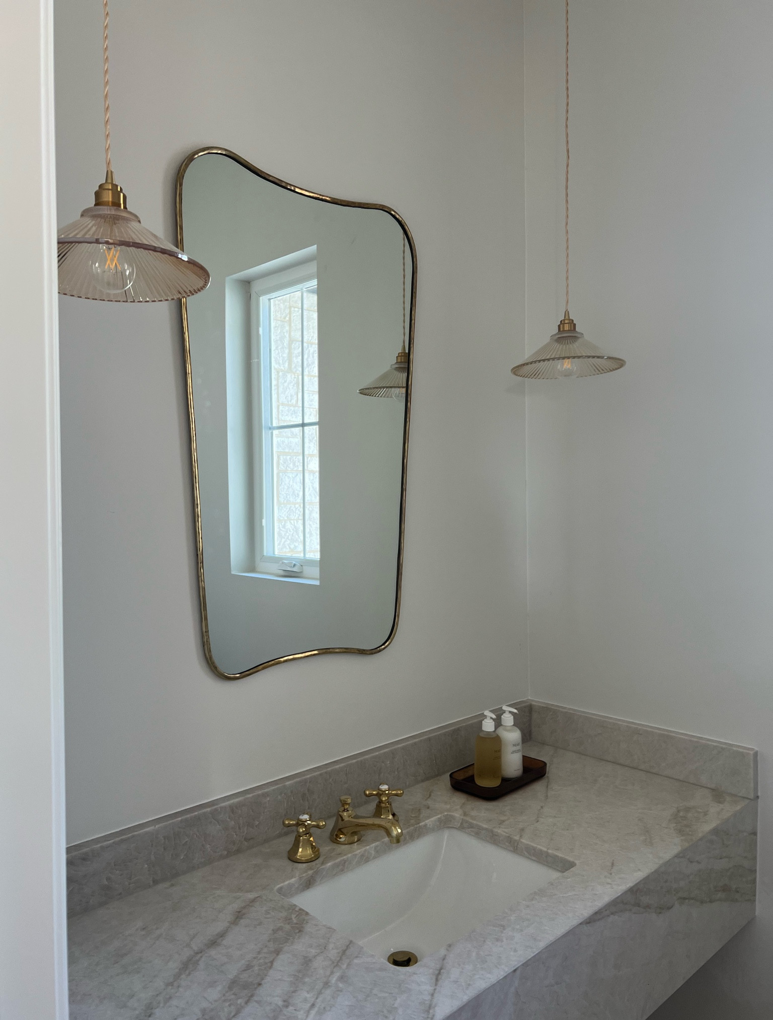 Powder bathroom mirror and pendants 🫶🏼

#LTKHome #LTKSeasonal #LTKGiftGuide