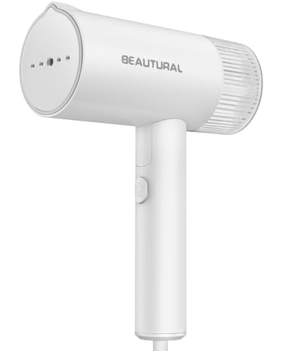 BEAUTURAL Steamer for Clothes, Portable Garment Wrinkle Remover, Fast 30s Heat-up, Foldable and Handheld, 120V Only (Not for 220V Europe), White | Amazon (US)