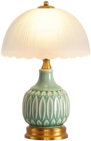 Table Lamps Ceramic Retro Lamp for Living Room,15." Modern Bedside Nightstand Traditional Lamps, ... | Amazon (US)