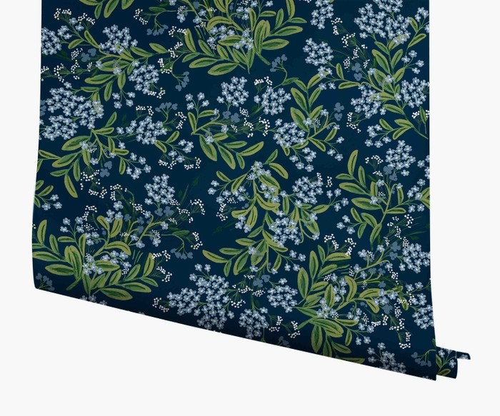 Navy Cornflower Wallpaper | Rifle Paper Co.