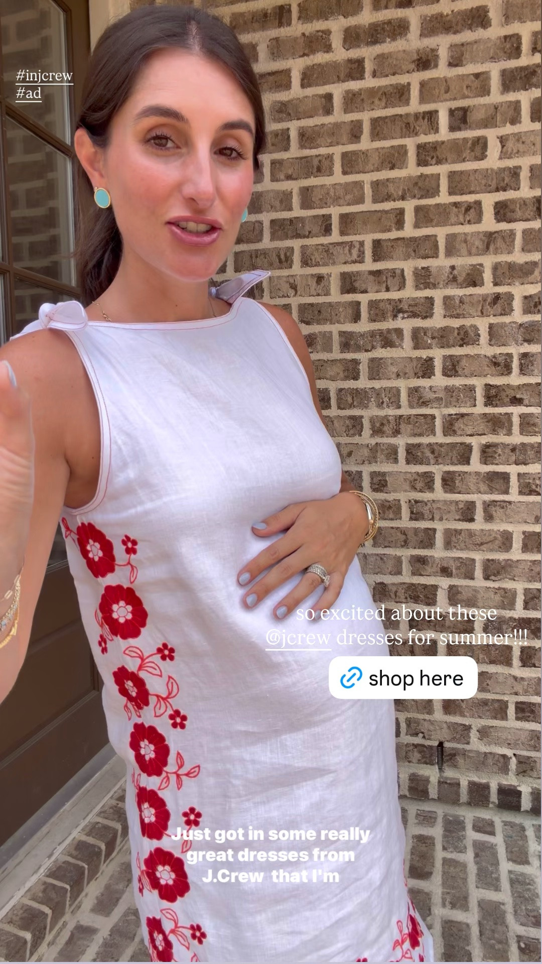 @jcrew has the cutest summer dresses that are so easy to dress up with heels and jewelry or keep casual with sandals and a tote! & I’m obsessed with this lightweight coverup - perfect for beach and pool days!! ☀️ #injcrew #adwearing an xs in both dresses & small in the coverup 🤍