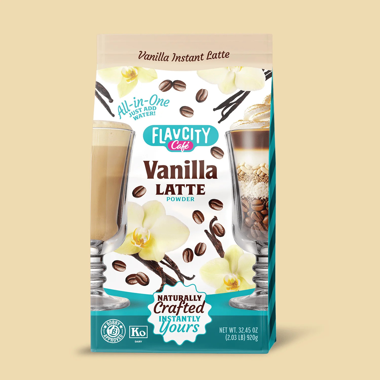Vanilla Latte Instant Coffee Powder | FlavCity Café | FlavCity