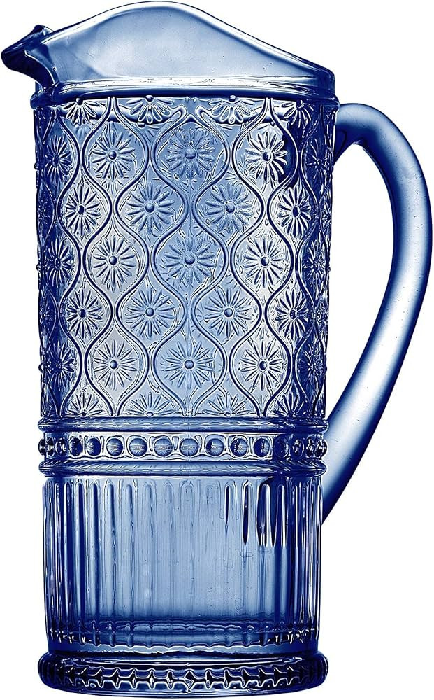 Godinger Pitcher, Glass Pitcher with Handle, Water Pitcher, Elegant Water Jug - Claro Collection,... | Amazon (US)