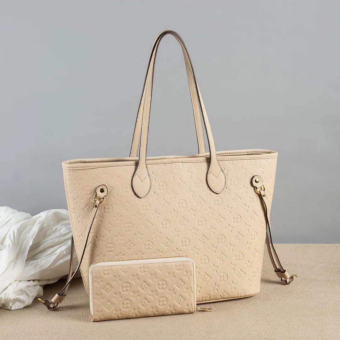 Embossed Designer-inspired Tote Bag With Wallet, Fashion Shoulder Handbag for Women. Beigecolor. ... | Etsy (US)