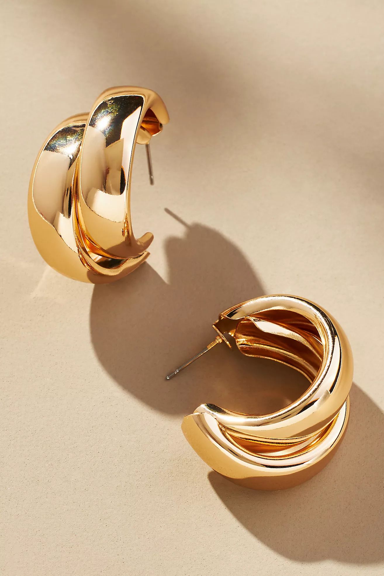 Double-Loop Hoop Earrings | Anthropologie (US)