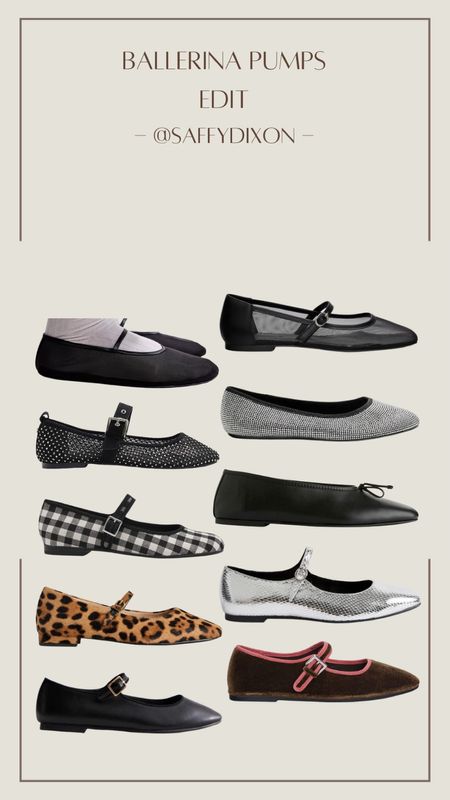 My favourite ballerina pumps / mary Jane shoes

Mesh, gingham, diamante, metallic, leopard print, leather

*aff link

#LTKSpringSale 

#LTKstyletip #LTKfindsunder50