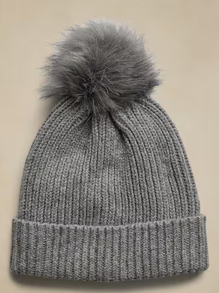 Ribbed Pom Beanie | Banana Republic Factory