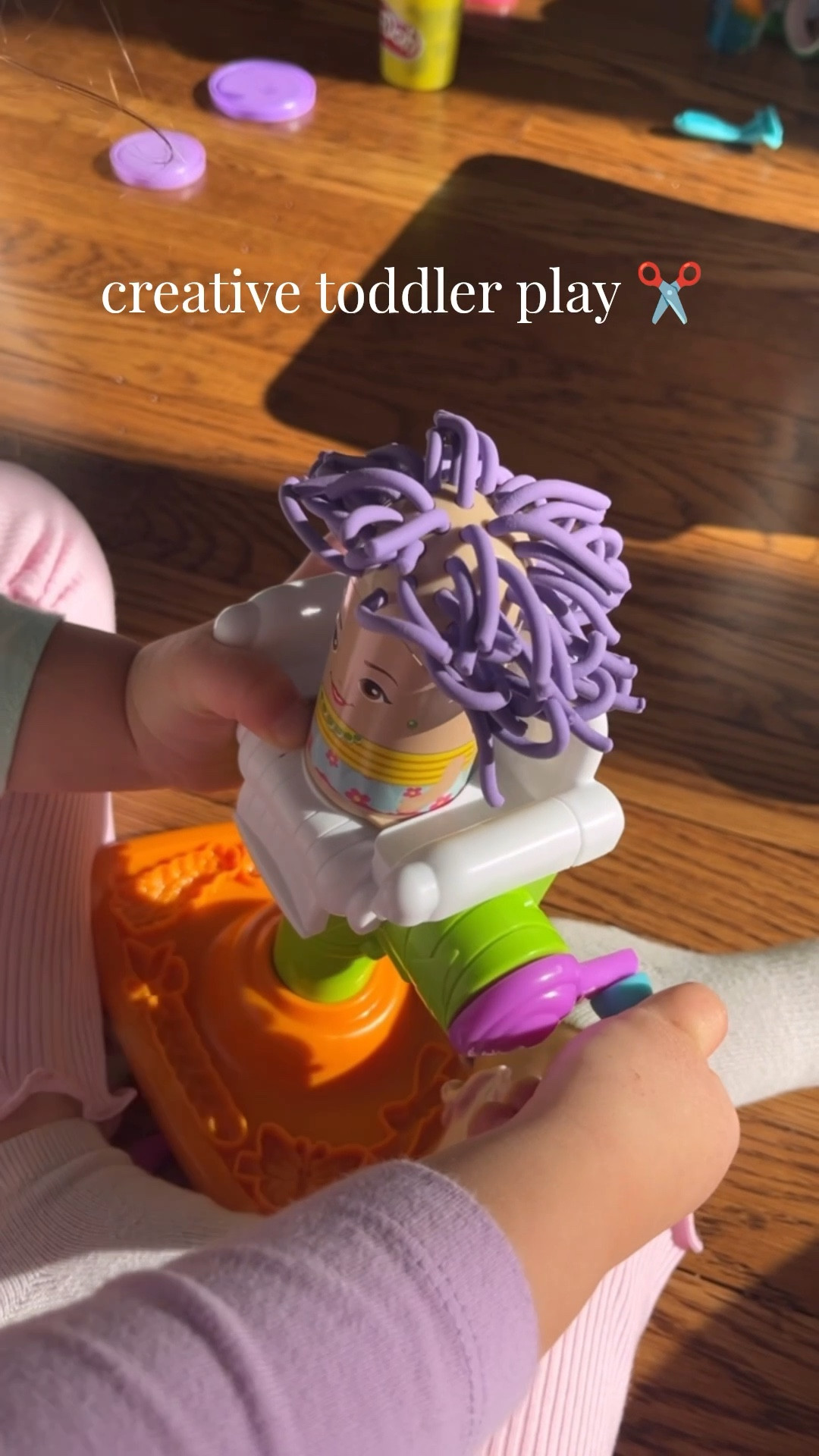 This haircut Playdough toy is a must! Keeps little hands busy & creative. Toddler approved, highly recommended! 💜 

#ToddlerFavorites #MomApproved #PlaydoughFun #ToddlerActivities #ParentLife #PlaytimeHacks #MomLife #ToddlerToys #ToyRecommendations

#LTKmomlife #LTKValentine #LTKKids