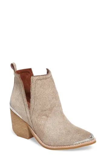 Women's Jeffrey Campbell Cromwell Cutout Genuine Calf Hair Western Boot, Size 9.5 M - Brown | Nordstrom