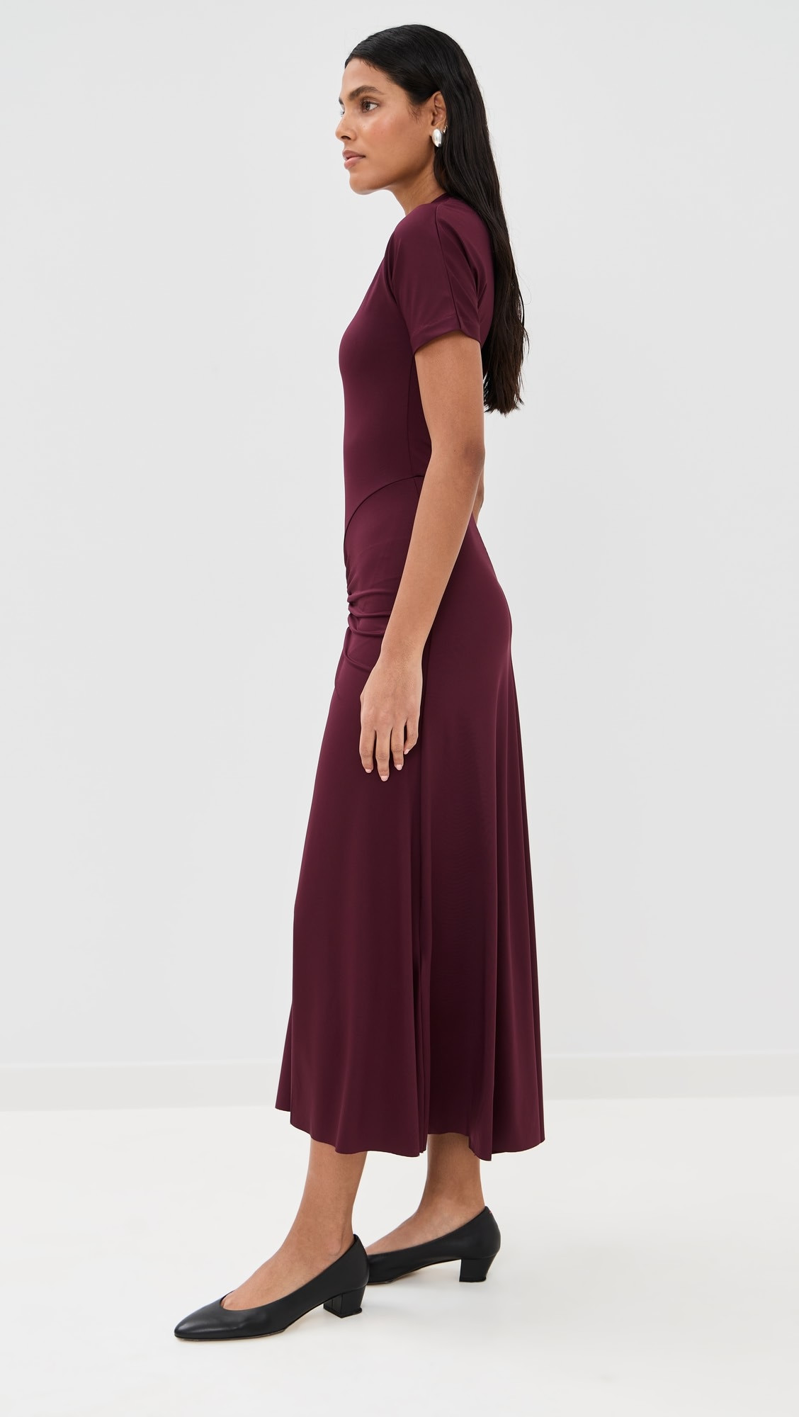 Gathered Waist T-Shirt Midi Dress | Shopbop