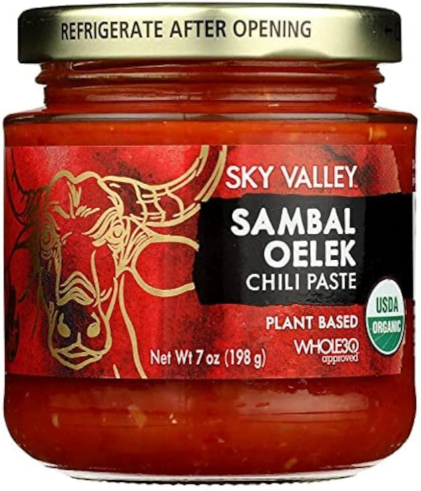 Sky Valley Sambal Oelek Chili Paste - Red Chili Paste, Made with a Blend of Red Jalapenos & Garli... | Amazon (US)