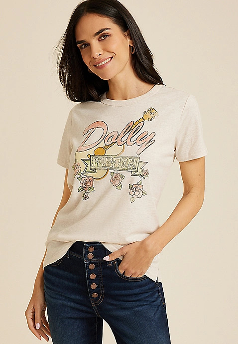 Dolly Parton Classic Fit Graphic Tee | Maurices