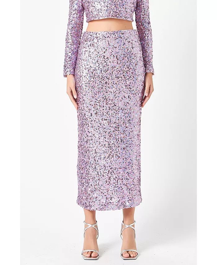 Women's Sequins Maxi Skirt | Macy's