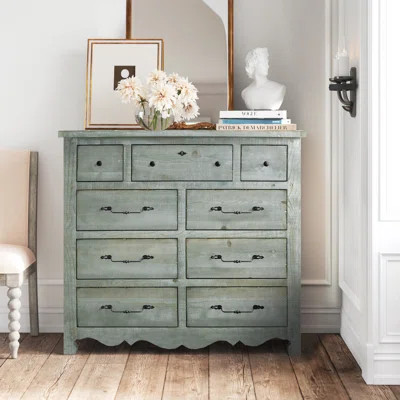 Lyra 9 Drawer Double Dresser Kelly Clarkson Home Color: Mint | Wayfair North America