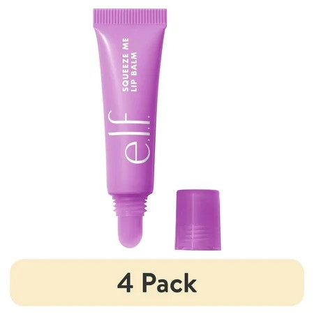(4 pack) e.l.f. Squeeze Me Lip Balm Grape 0.21oz | Walmart (US)