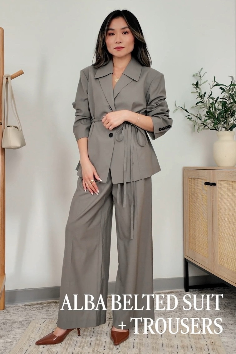 Elevate your fall workwear rotation

▶ my measurements: 5’2” / 100 lbs / 32B / 00 bottoms 
▶ watch the full video on YouTube

LOVE the unique details and feminine touches of this suit

the belted blazer is sized XS/P

the suit trousers are sized XS/P

#LTKStyleTip #LTKSeasonal #LTKWorkwear