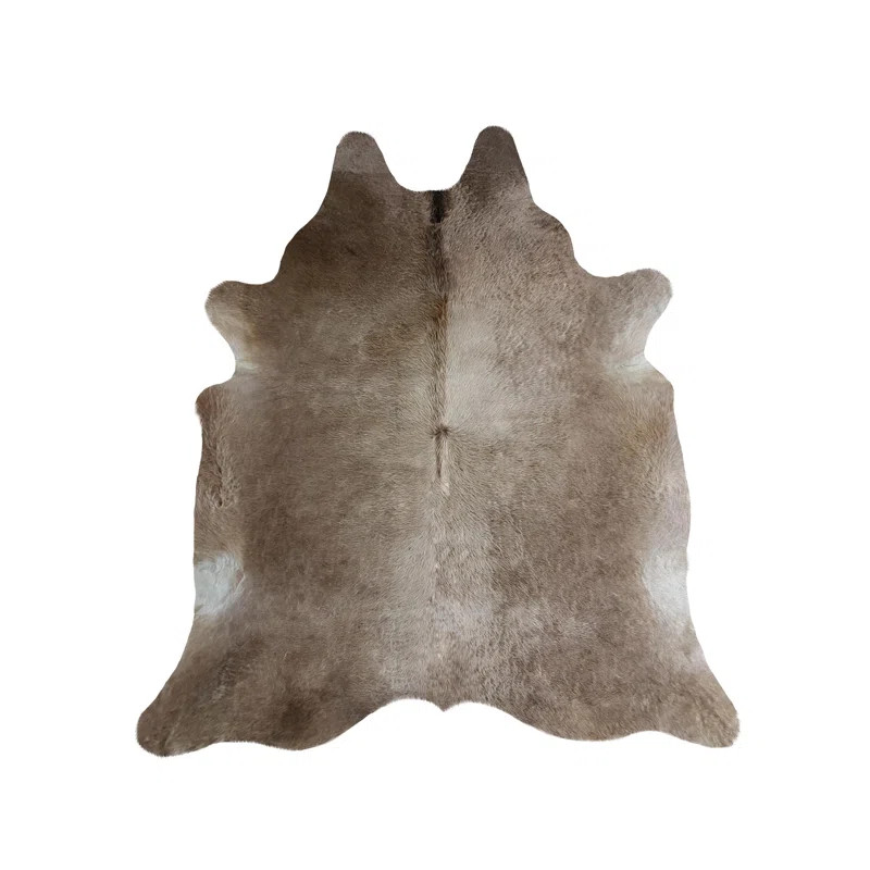 Genuine Taupe Cowhide Rug 6X7'' | Wayfair North America