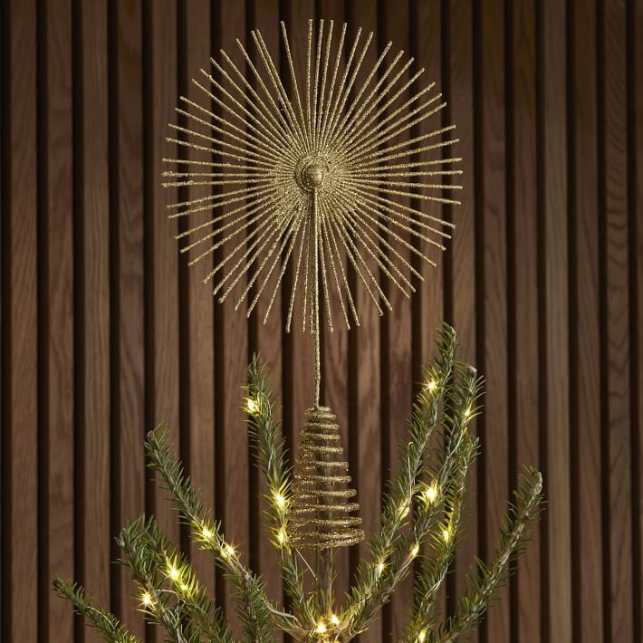 Glitter Starburst Tree Topper | West Elm (US)