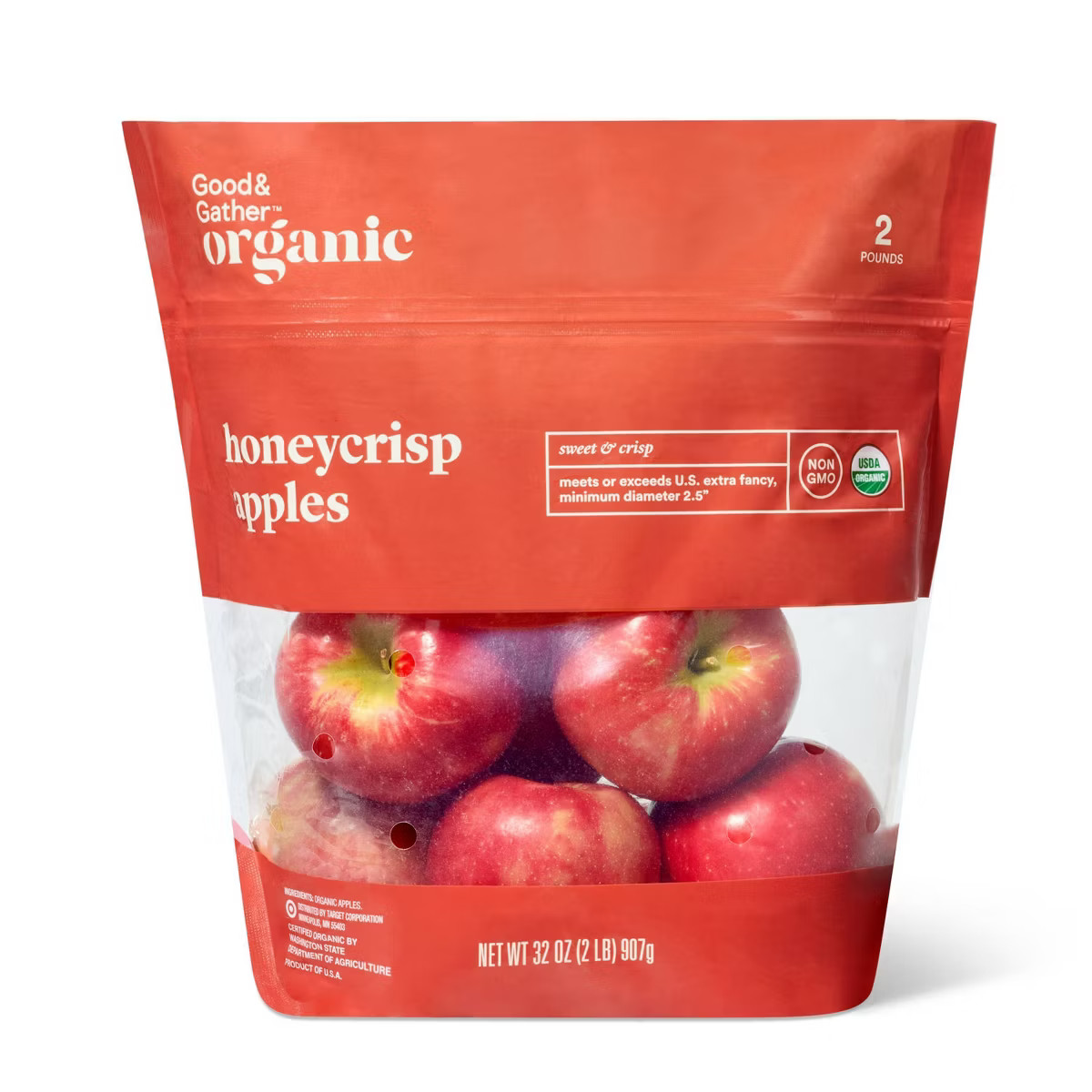 Fresh Organic Honeycrisp Apples - 2lbs Bag - Good & Gather™ | Target