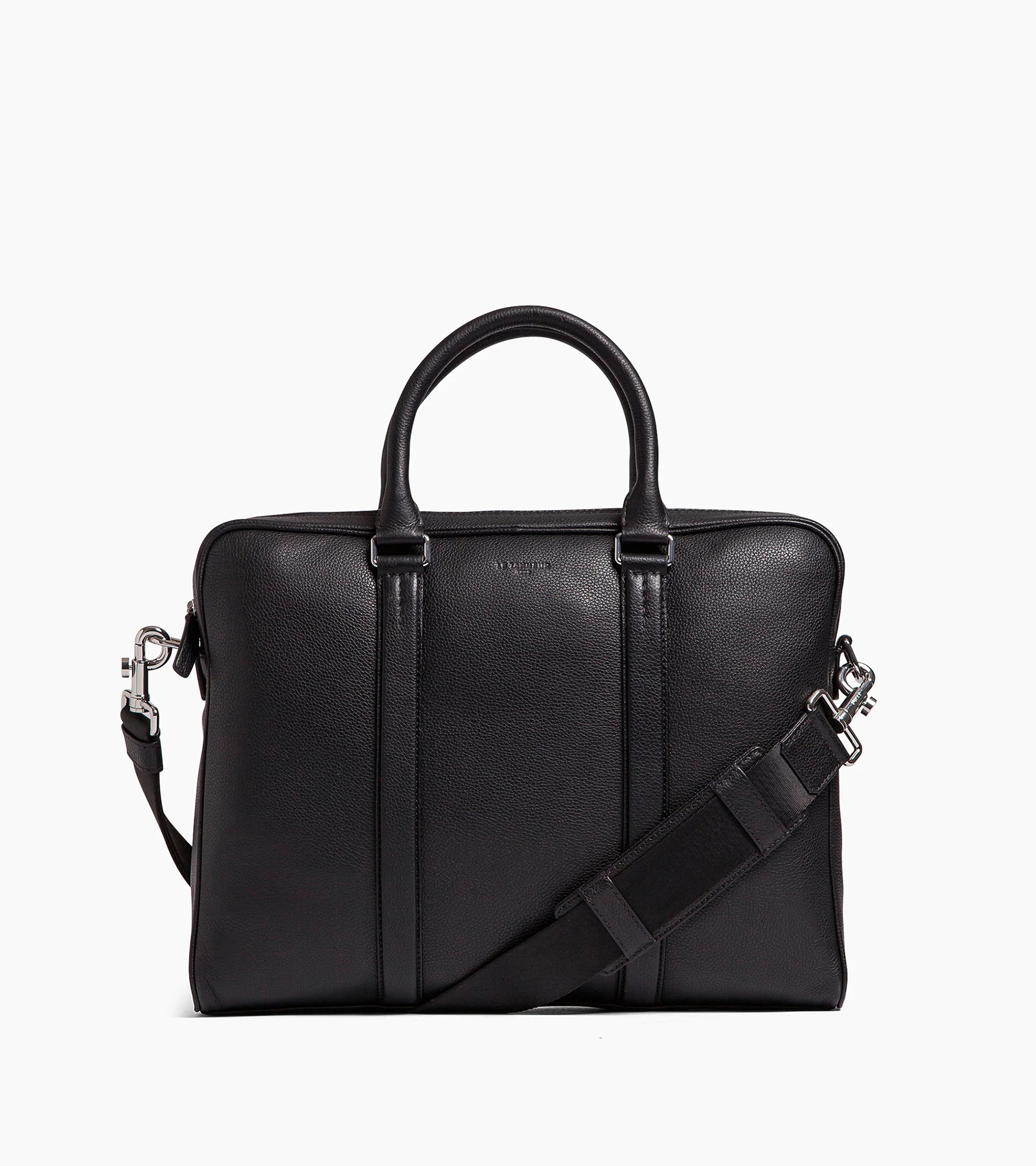 Charles 15" briefcase in grained leather small size | Le Tanneur