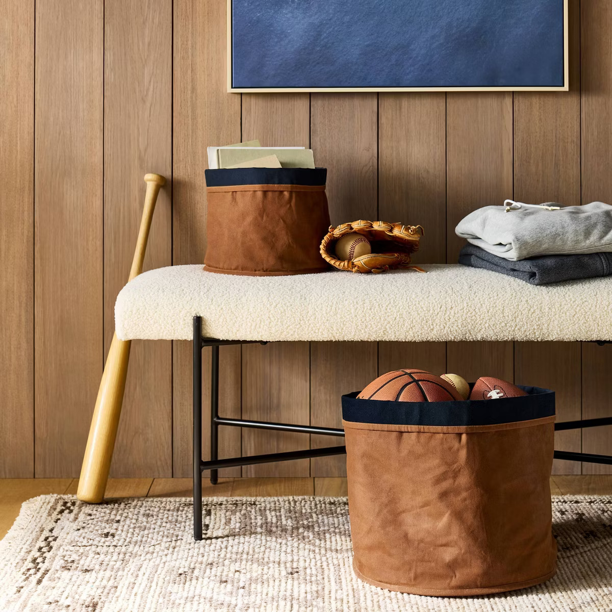 Small Solid Canvas Storage Basket - Threshold™ designed with Studio McGee | Target