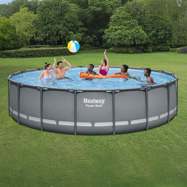 Bestway Power Steel 18\u2019 x 48\u201d Round Above Ground Pool Set - Samsclub.com | Sam's Club