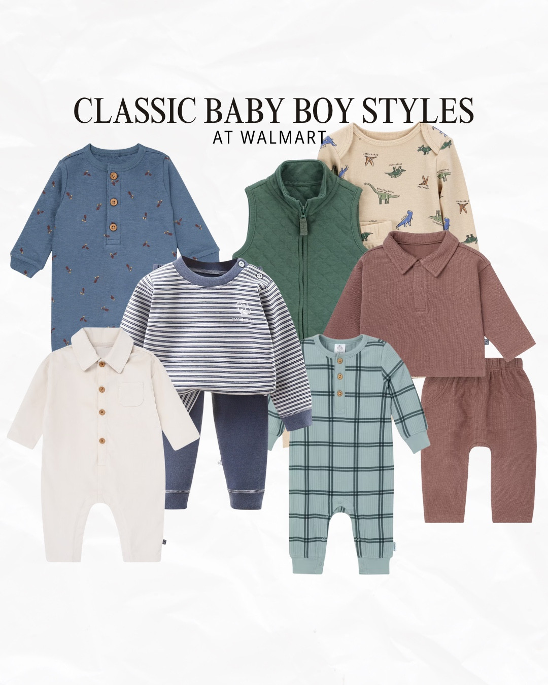 Classic old money baby boy clothing at Walmart, affordable cute baby boy clothes, timeless baby boy clothes, baby gift registry, nursery, new mom, boy mom

#LTKGiftGuide #LTKBaby #LTKFindsUnder50