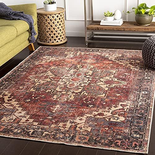 Artistic Weavers Yuki Vintage Oriental Area Rug, 7'10" x 10'2", Rust | Amazon (US)