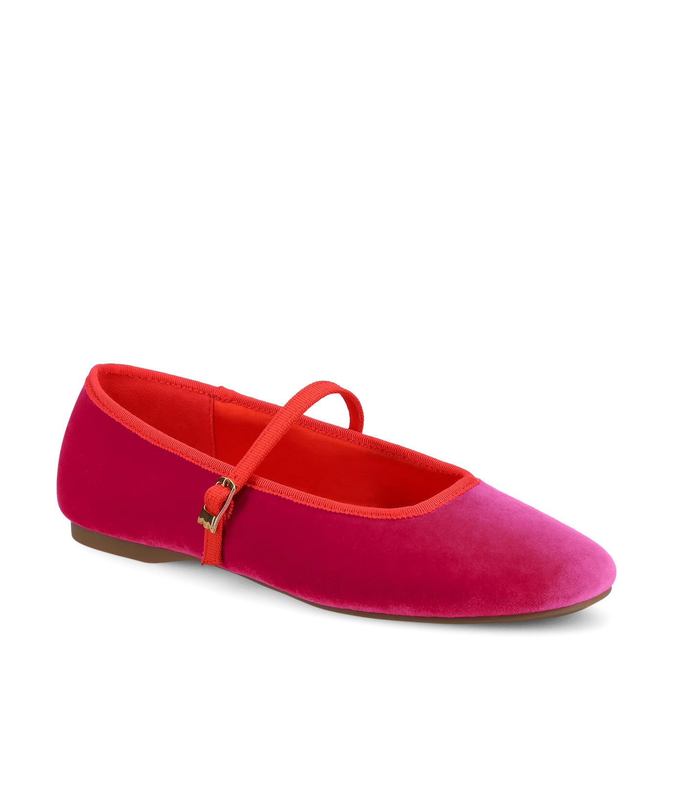 The Hummingbird Mary Jane - Hot Pink Velvet | Birdies
