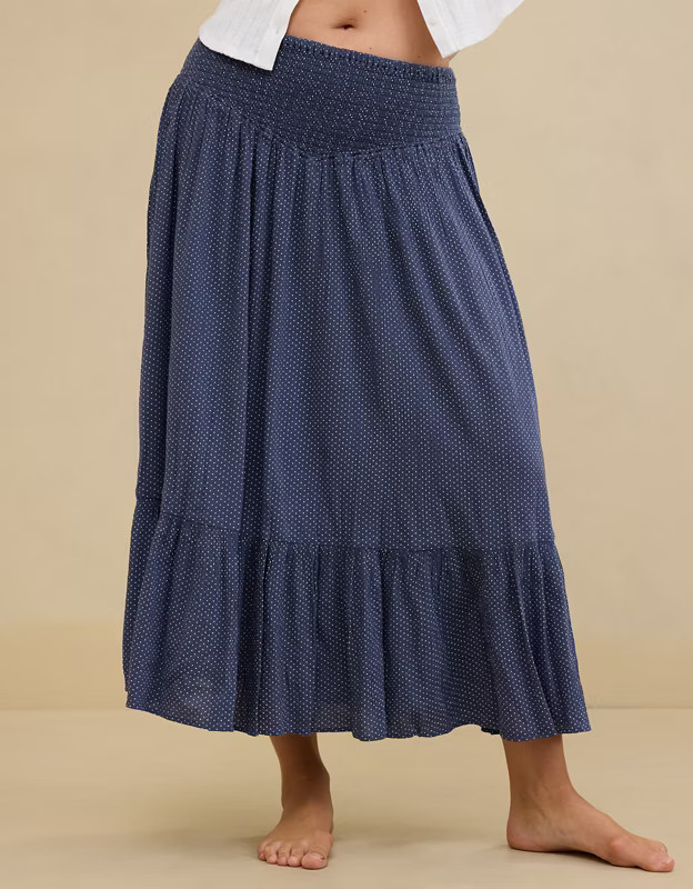 Aerie V-Waist Maxi Skirt | Aerie