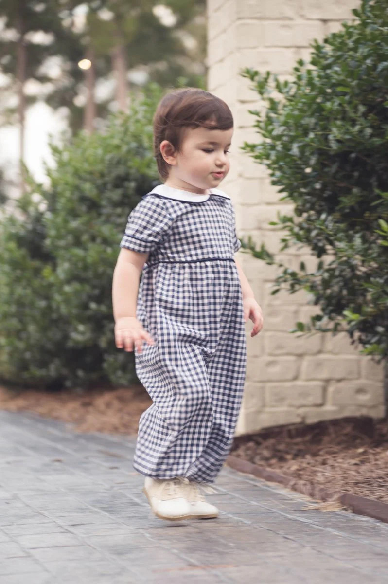 Rover Romper - Blue Ridge Check | Lullaby Set