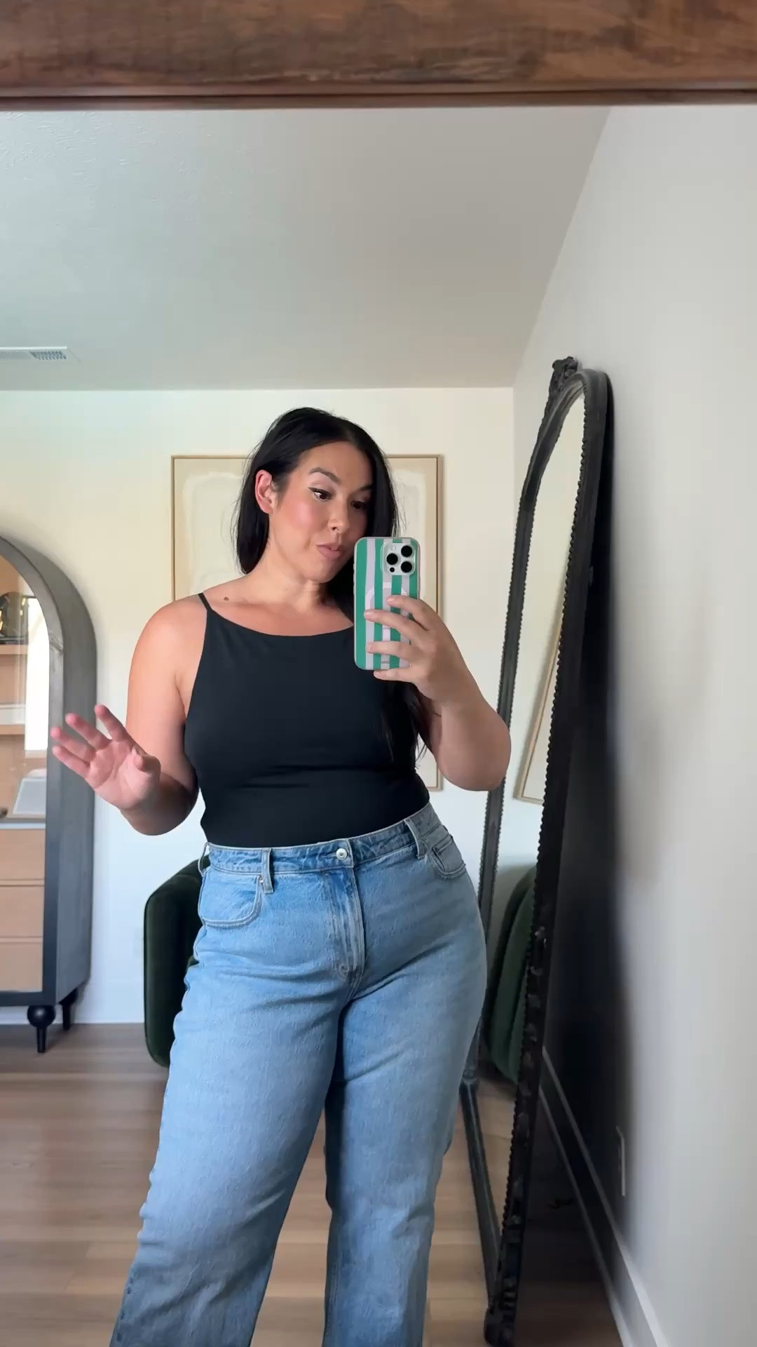 Obsessed with these denim
jeans! Size 33. Midsize favorites, curvy girl friendly, soft belly friendly

#LTKSeasonal #LTKMidsize