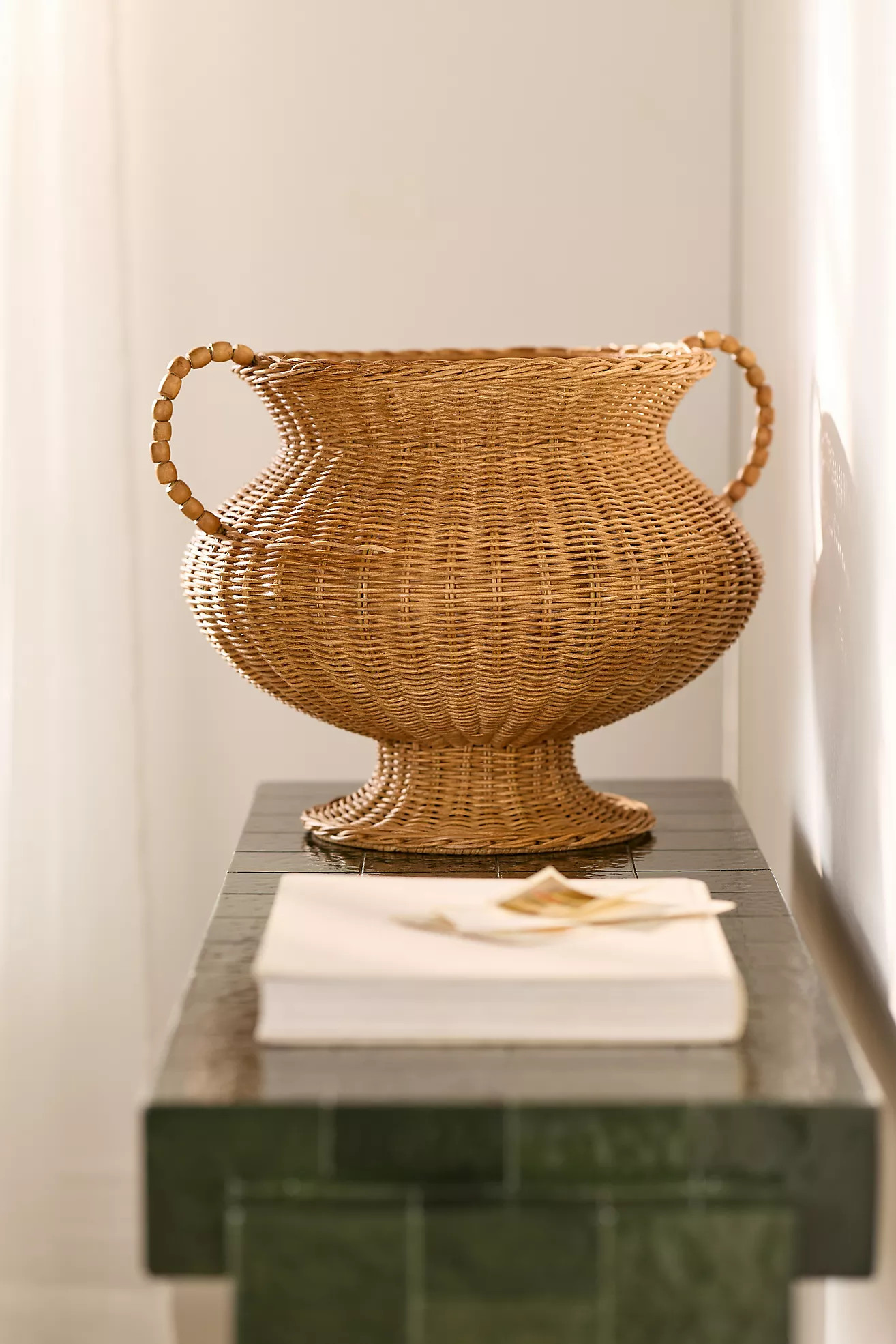Oriana Urn Wicker Basket | Anthropologie (US)