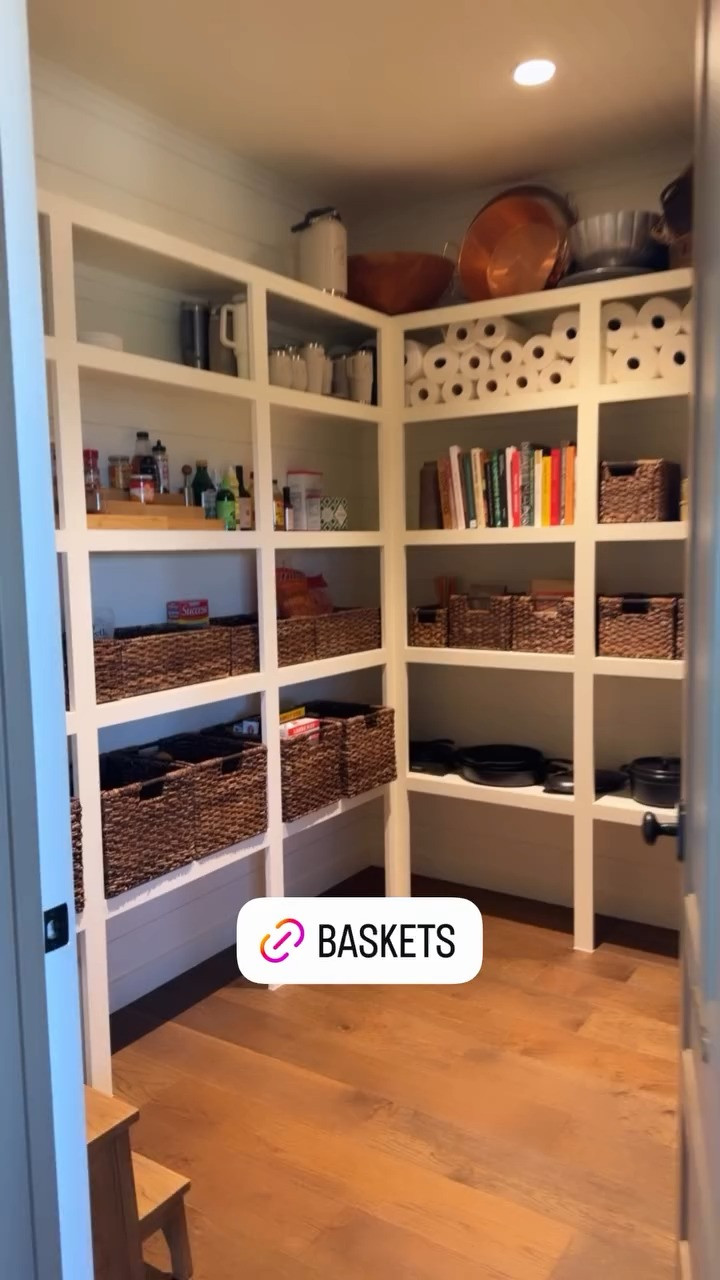 Pantry organization life saver! 🤎 Got these baskets from Target that are $25 and perfect for a refresh. 

 #LTKmomlife #LTKvlog #LTKHome