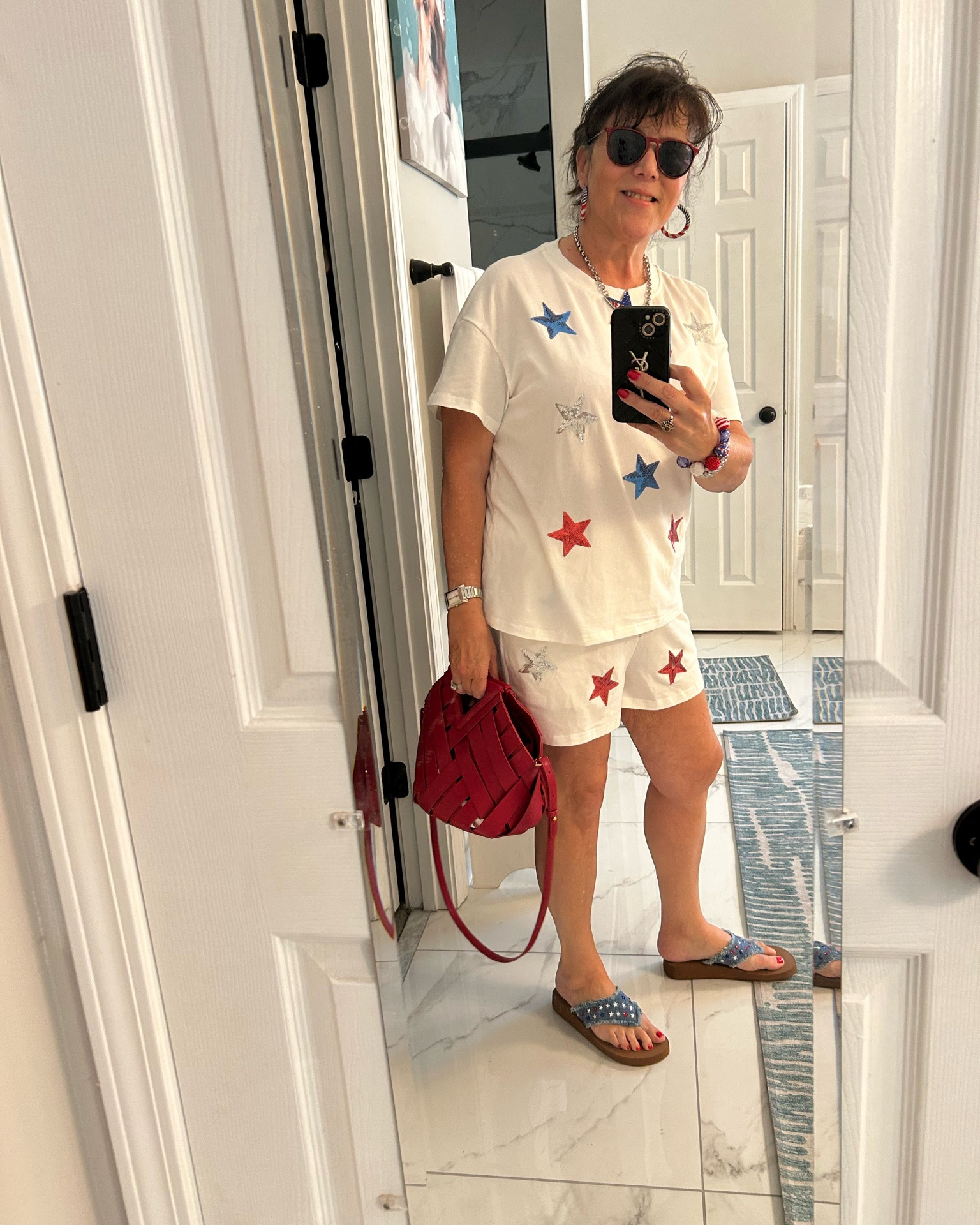 Last day for Amazon Prime!! This patriotic outfit is so cute for the Fourth of July! ❤️🤍💙
Perfect for celebrating, comfy, classy, and festive too! Get it before Prime Day ends. Always be confident ✨
#fourthofjulystyle #patrioticoutfit #amazonprimefinds #styleover50 #midlifefashion

#LTKdayinmylife #LTKMidsize #LTKSeasonal