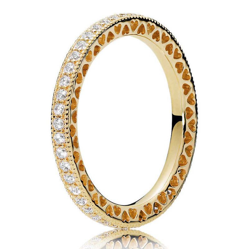 Pandora Shine Hearts of Pandora CZ Ring | Ben Bridge Jeweler